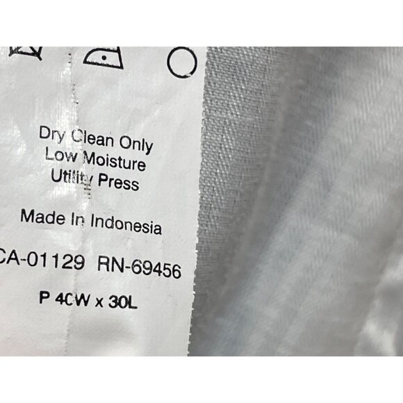 Lauren Ralph Lauren Men's Dress Pants Slacks Black Pleated Cuffed 40 X 30 (READ) - Picture 7 of 7